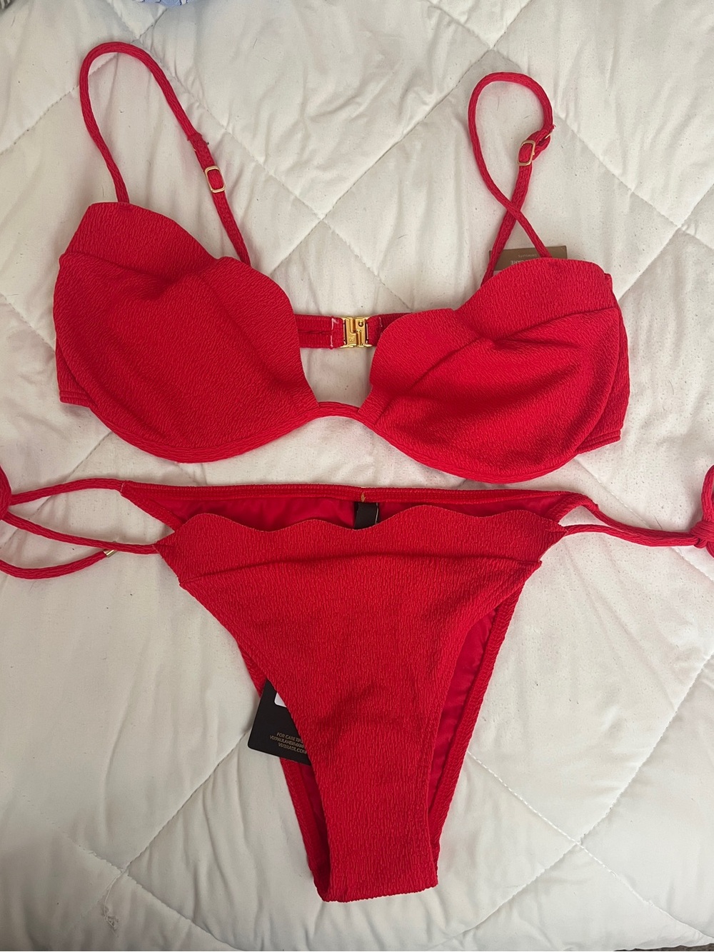 Vix Firenze Lou Scalloped Bikini Set